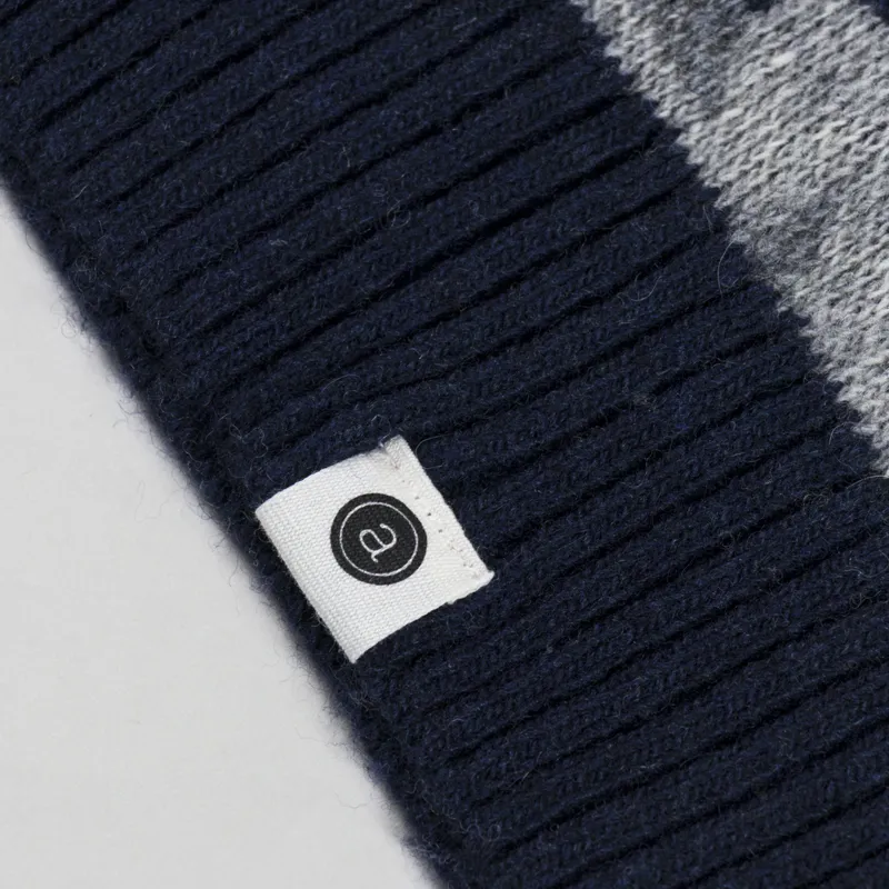 Anerkjendt Akskjold Jacquard Cardigan Sky Captain-5