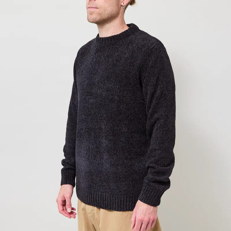 Anerkjendt Aksune Chenille Knit Caviar-1