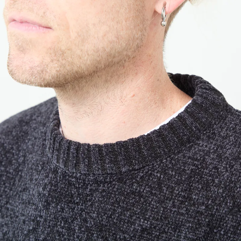 Anerkjendt Aksune Chenille Knit Caviar-3