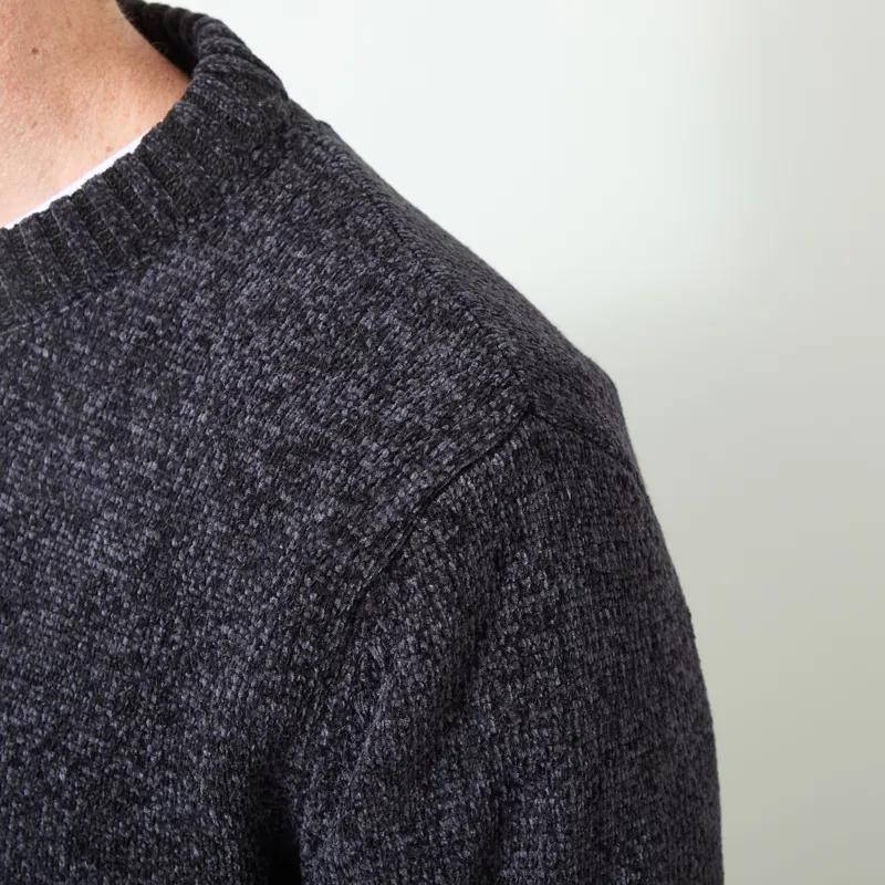 Anerkjendt Aksune Chenille Knit Caviar-4