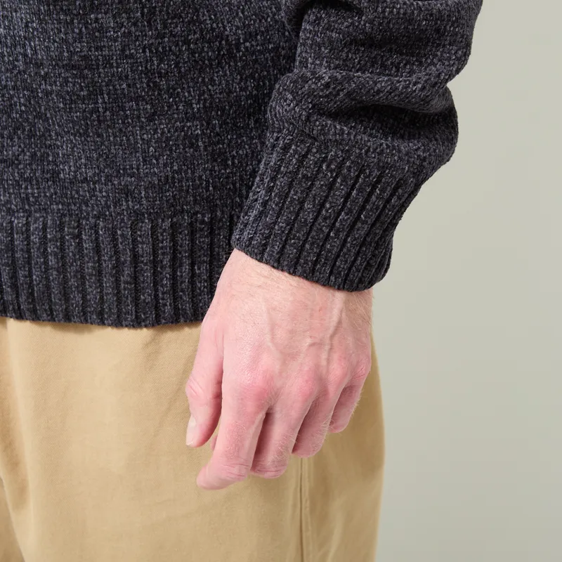Anerkjendt Aksune Chenille Knit Caviar-6