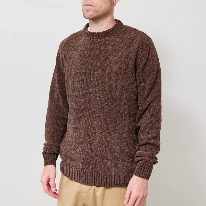 Anerkjendt Aksune Chenille Knit Chocolate Brown-1
