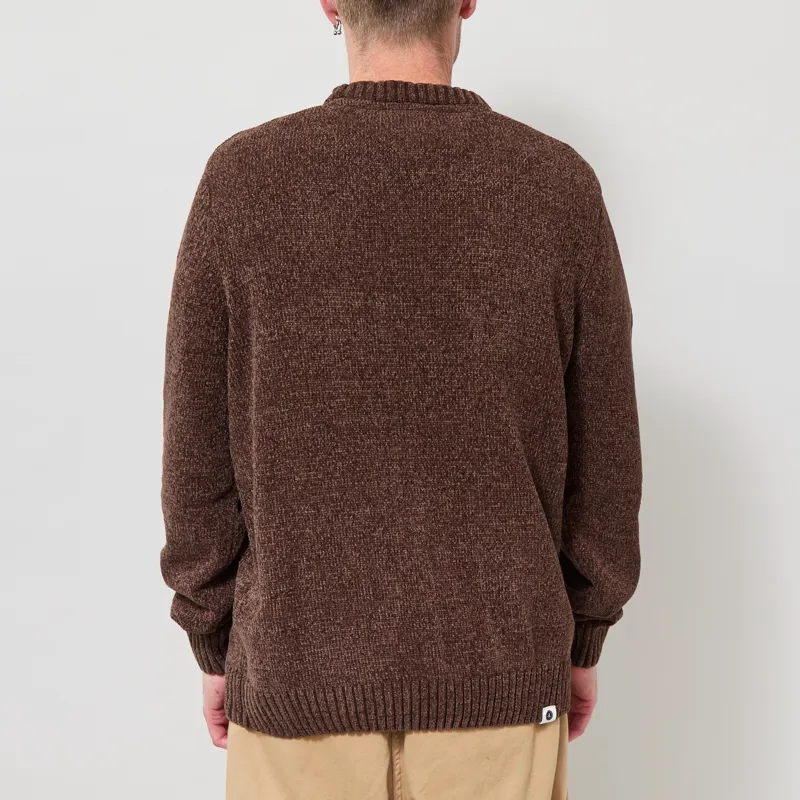 Anerkjendt Aksune Chenille Knit Chocolate Brown-2
