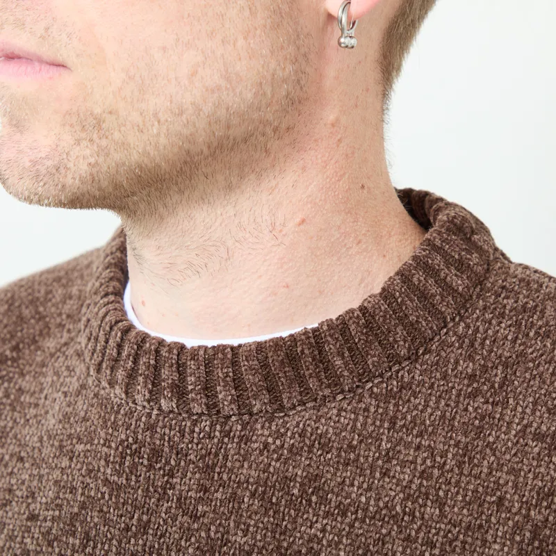 Anerkjendt Aksune Chenille Knit Chocolate Brown-3