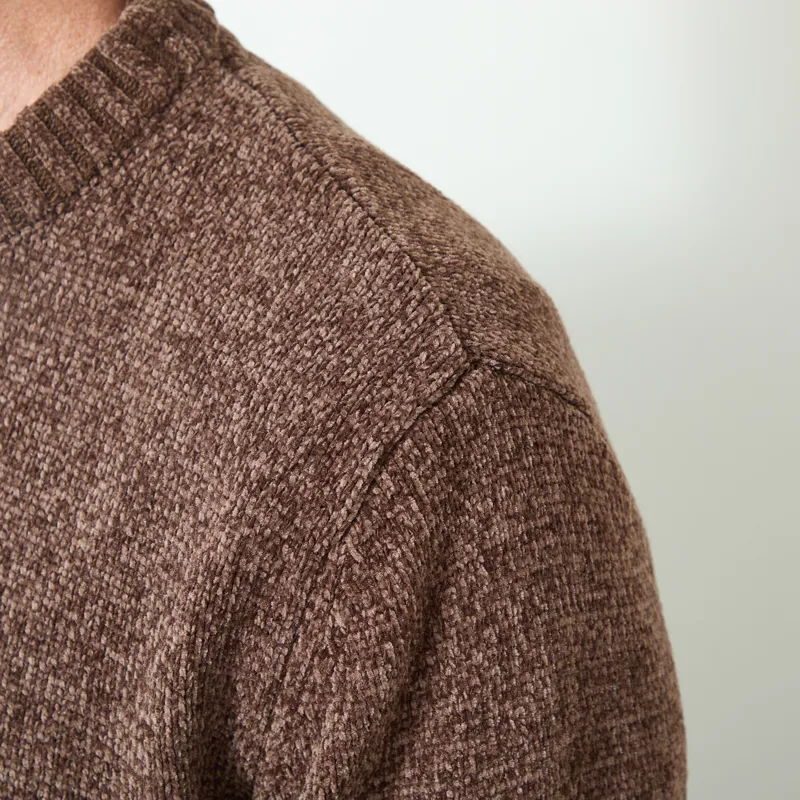 Anerkjendt Aksune Chenille Knit Chocolate Brown-4