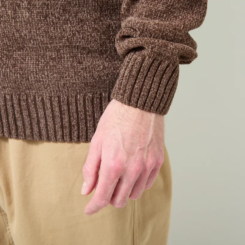 Anerkjendt Aksune Chenille Knit Chocolate Brown-6