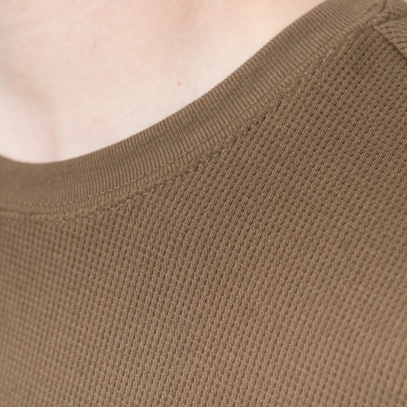 Anerkjendt Akkikki Waffle T Shirt Teak-4