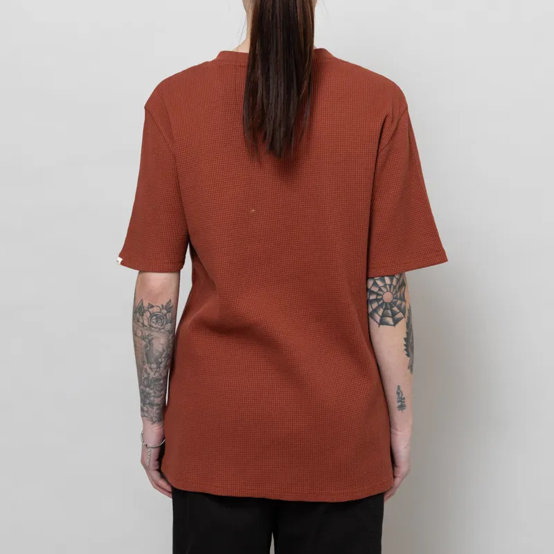 Anerkjendt Womens Akkikki Waffle T Shirt Auburn-3