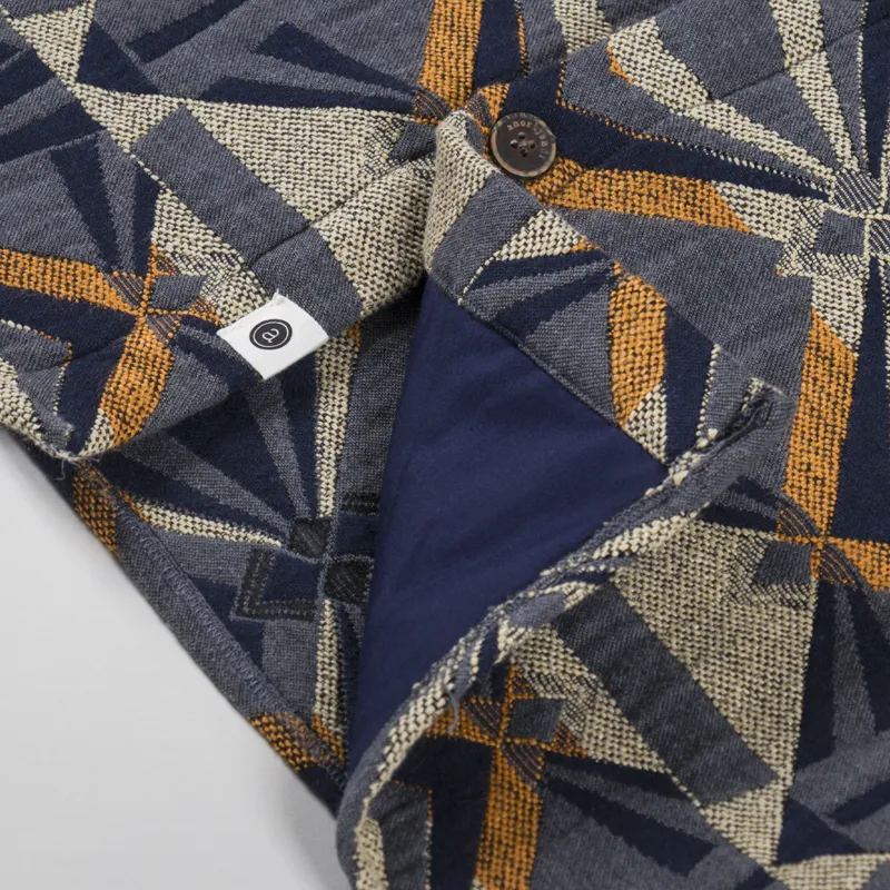 Anerkjendt Akoscar Pattern Overshirt Wood Thrush-9