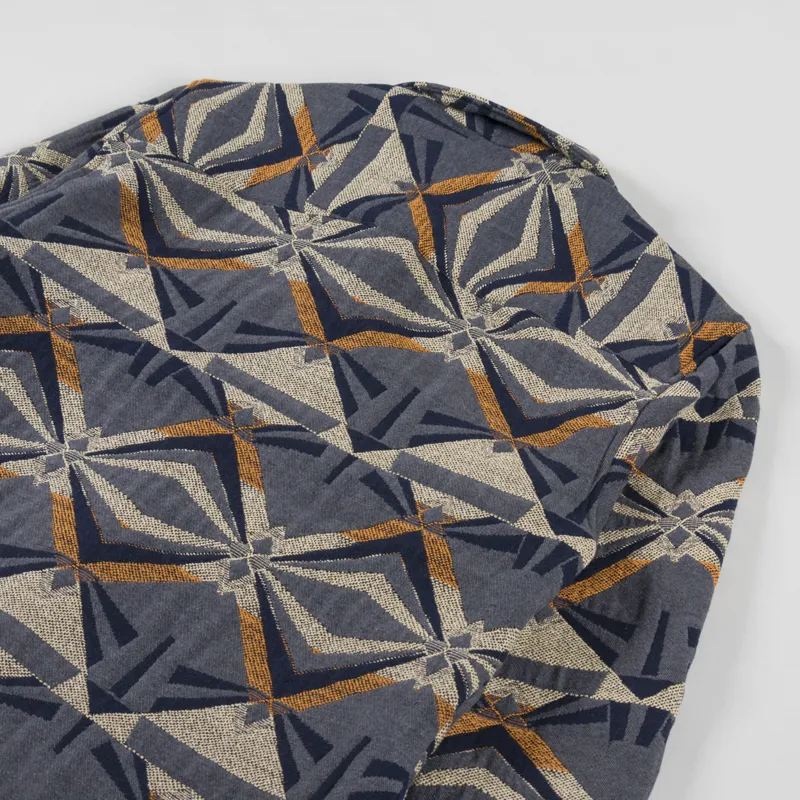 Anerkjendt Akoscar Pattern Overshirt Wood Thrush-3