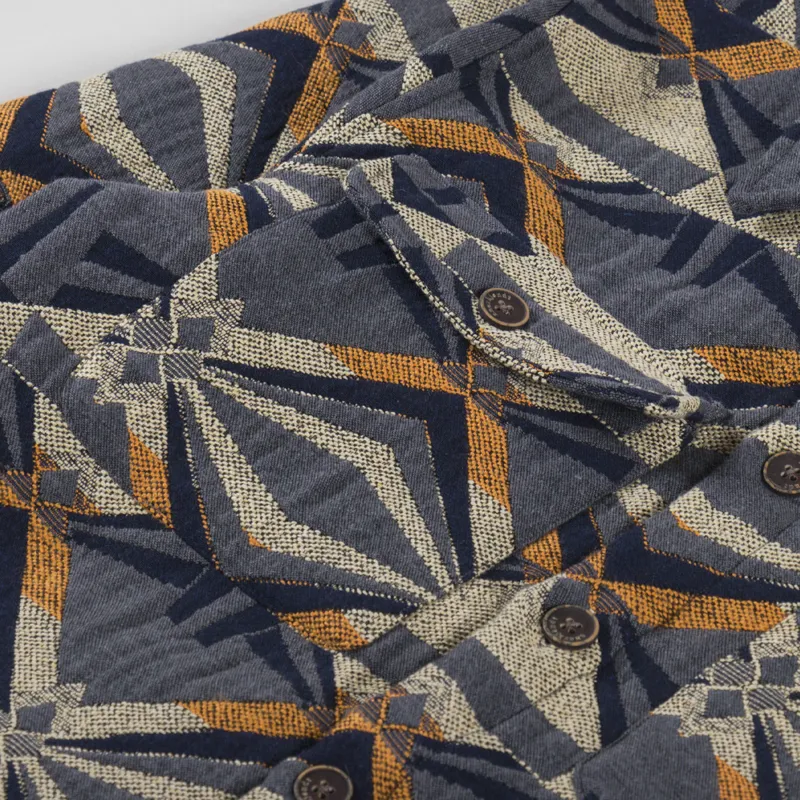 Anerkjendt Akoscar Pattern Overshirt Wood Thrush-6