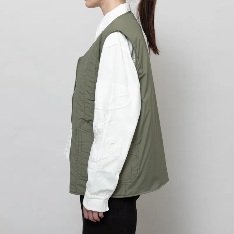 Anerkjendt Womens Akrasmus New Pocket Gilet Deep Lichen Green-2