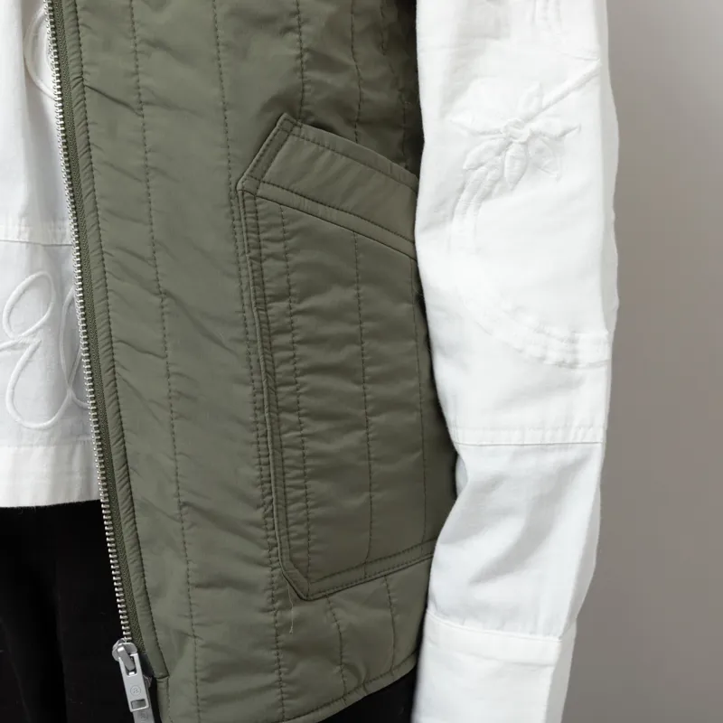 Anerkjendt Womens Akrasmus New Pocket Gilet Deep Lichen Green-6