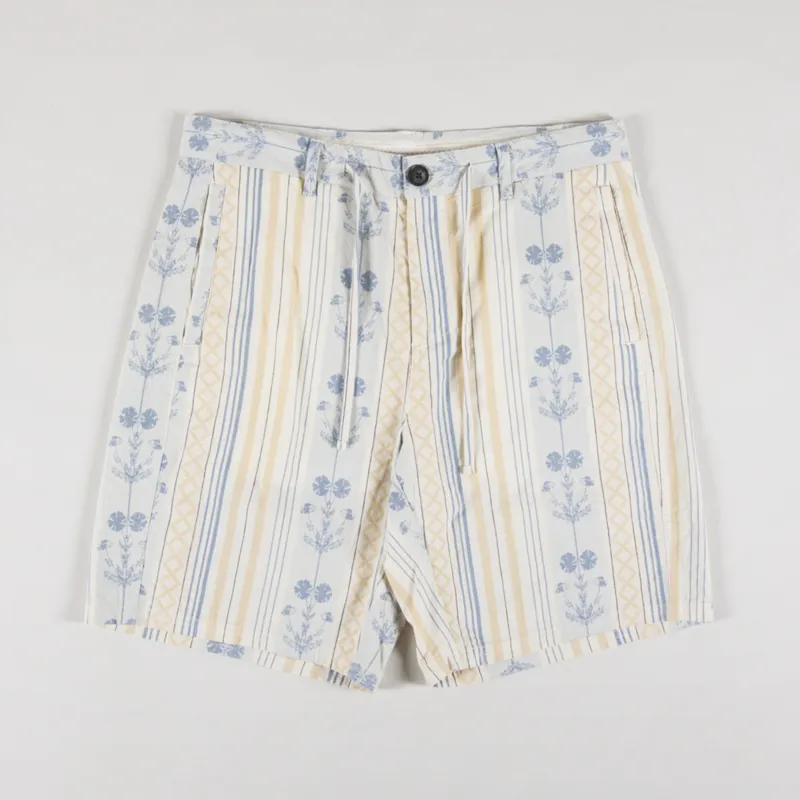 Anerkjendt Akjan Flower Stripe Shorts Tofu