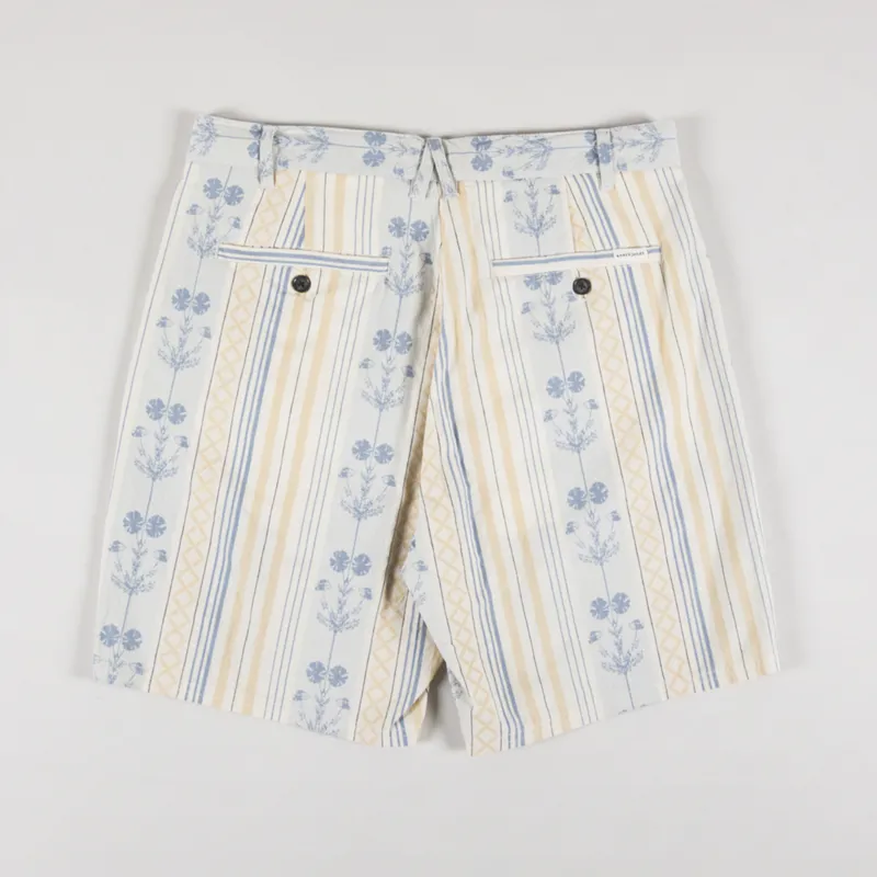Anerkjendt Akjan Flower Stripe Shorts Tofu-1