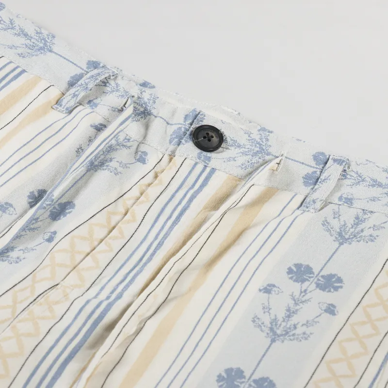 Anerkjendt Akjan Flower Stripe Shorts Tofu-4