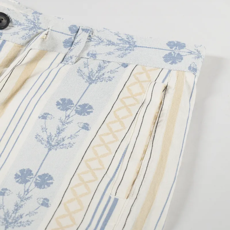 Anerkjendt Akjan Flower Stripe Shorts Tofu-5