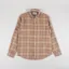 Anerkjendt Akleif Cotton Linen Check Shirt Auburn