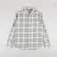 Anerkjendt Akleif Cotton Linen Check Shirt Deep Lichen Green