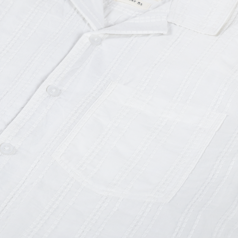 Anerkjendt Akleon Embroidered Shirt Tofu-4