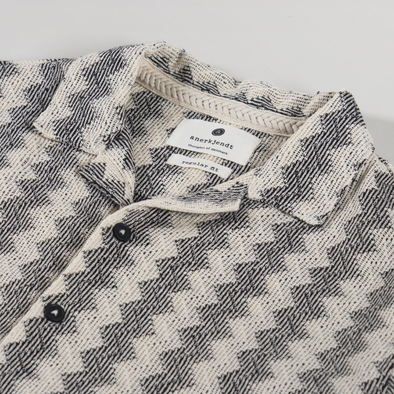 Anerkjendt Akleon Jacquard Shirt Caviar-2
