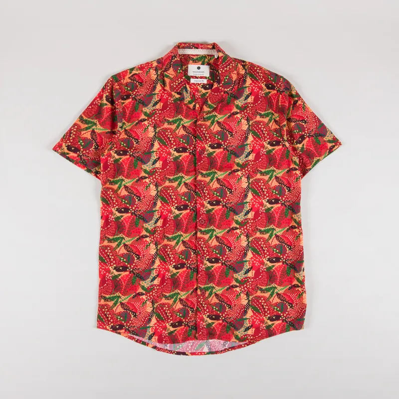 Anerkjendt Akleo AOP Viscose Shirt Auburn