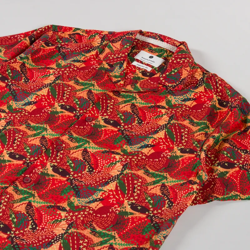 Anerkjendt Akleo AOP Viscose Shirt Auburn-1