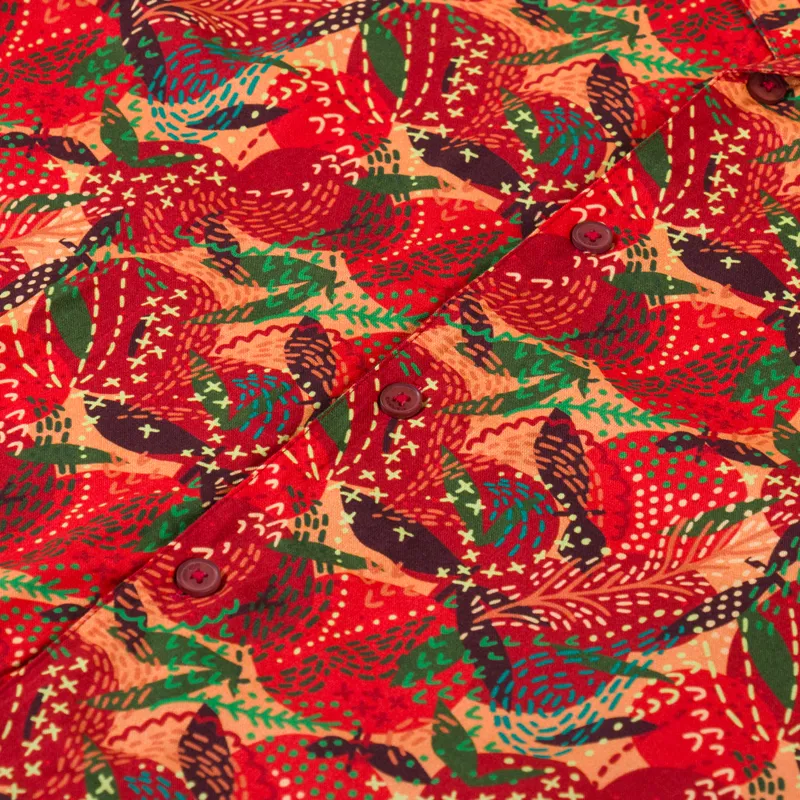 Anerkjendt Akleo AOP Viscose Shirt Auburn-3