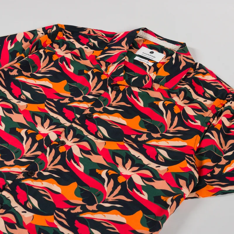 Anerkjendt Akleo AOP Viscose Shirt Forest Night-1