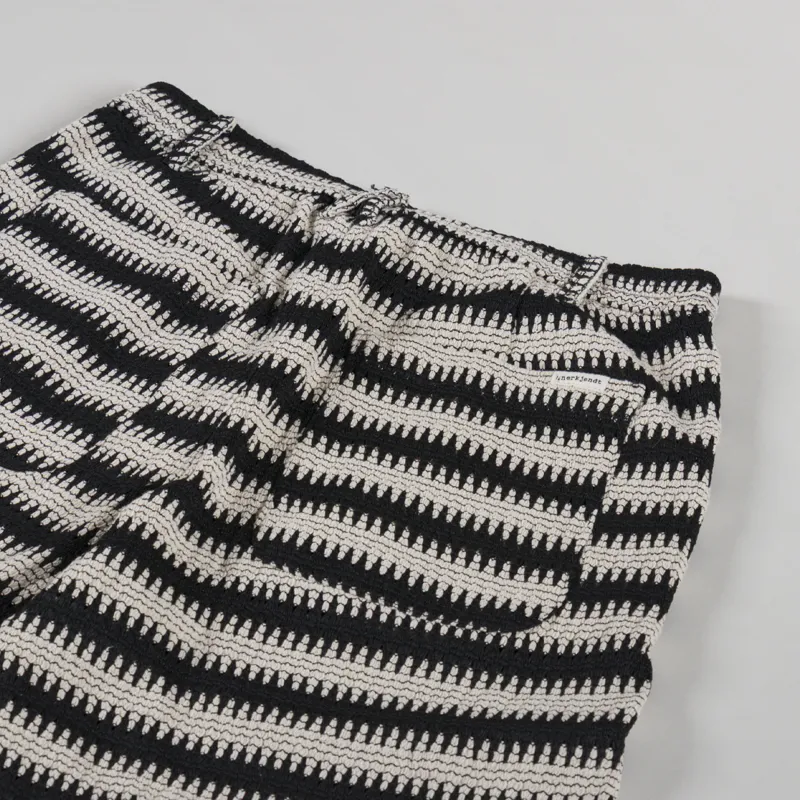 Anerkjendt Akjan Struc Stripe Shorts Tofu-3