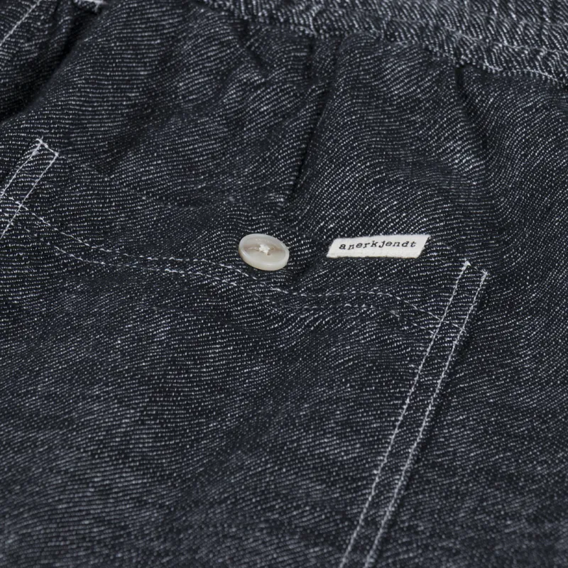 Anerkjendt Akjan Twill Contrast Shorts Caviar-7