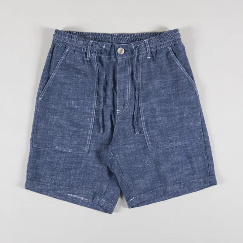 Anerkjendt Akjan Twill Contrast Shorts Sky Captain
