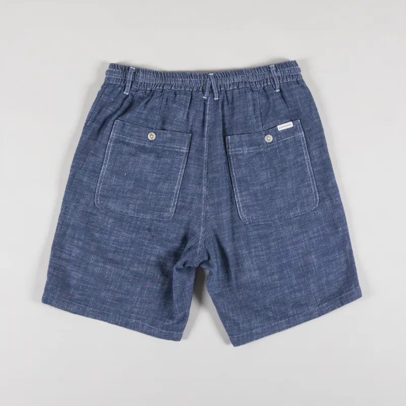 Anerkjendt Akjan Twill Contrast Shorts Sky Captain-1