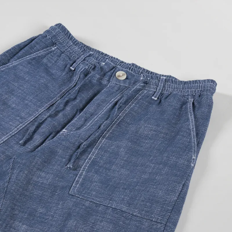 Anerkjendt Akjan Twill Contrast Shorts Sky Captain-2