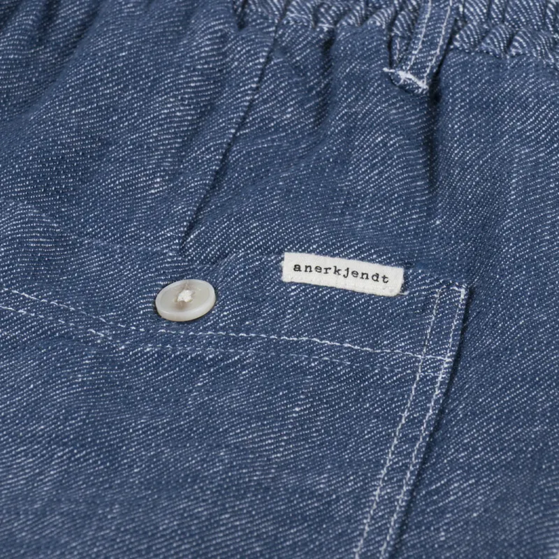 Anerkjendt Akjan Twill Contrast Shorts Sky Captain-7