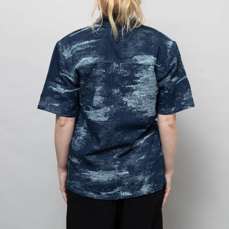 Anerkjendt Womens Akjesper Denim Jacq Short Sleeve Kimono Sky Captain-3