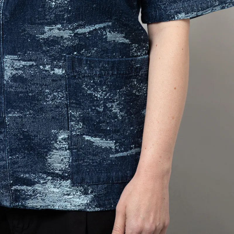 Anerkjendt Womens Akjesper Denim Jacq Short Sleeve Kimono Sky Captain-6