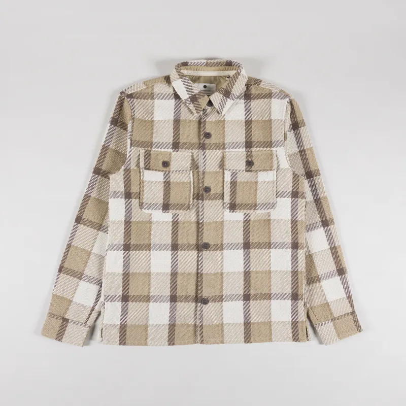 Anerkjendt Akoscar Heavy Twill Check Overshirt Incense
