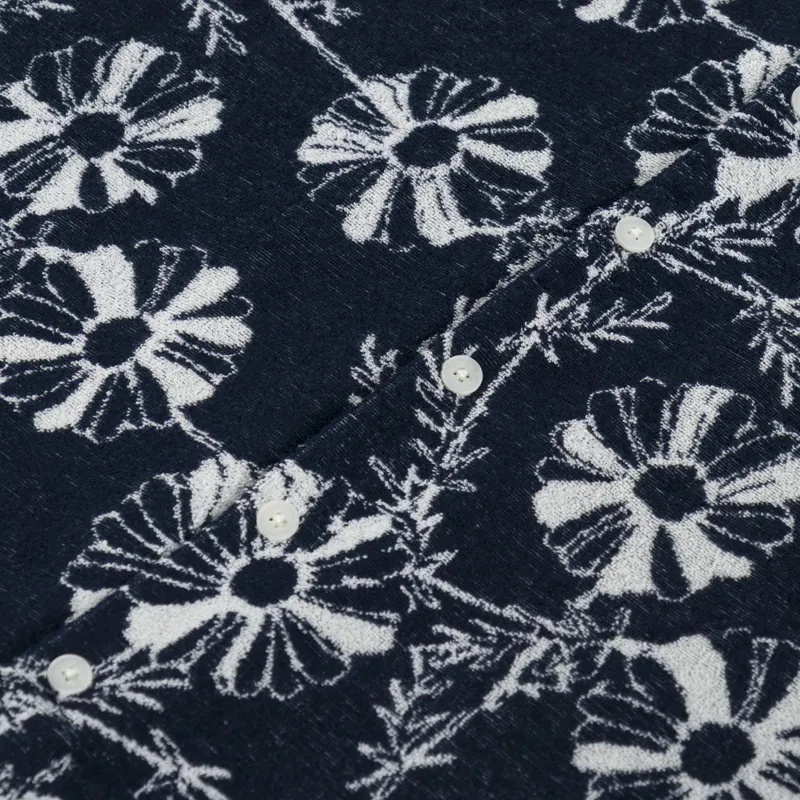 Anerkjendt Akleo Frotte AOP Shirt Sky Captain-5