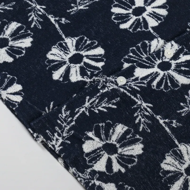 Anerkjendt Akleo Frotte AOP Shirt Sky Captain-7