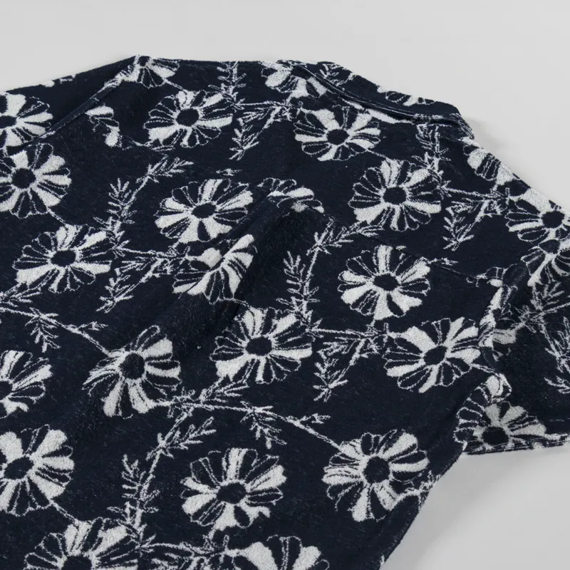 Anerkjendt Akleo Frotte AOP Shirt Sky Captain-3