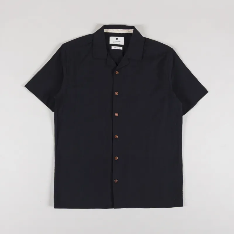 Anerkjendt Akleo Cotton Linen Shirt Caviar