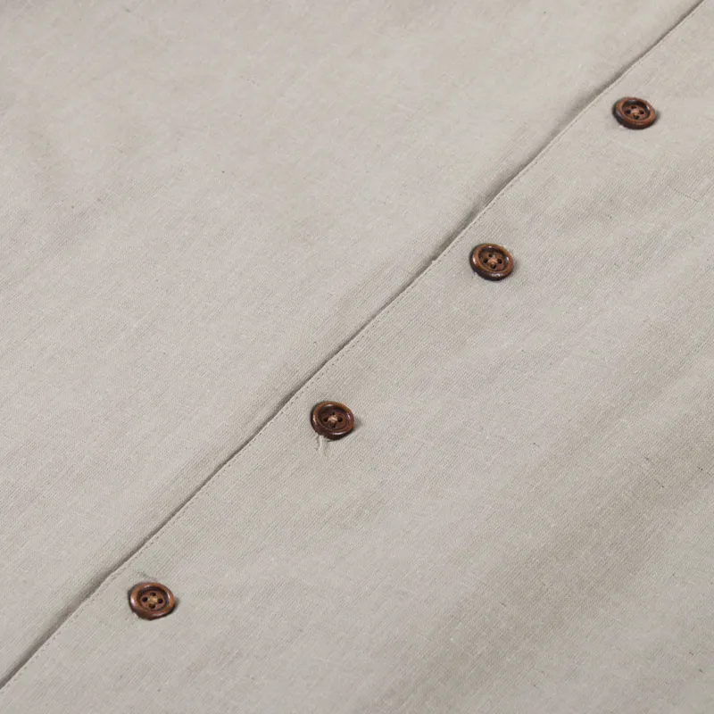 Anerkjendt Akleo Cotton Linen Shirt Feather Grey-3