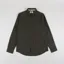 Anerkjendt Akleif Long Sleeve Cotton Linen Shirt Forest Night