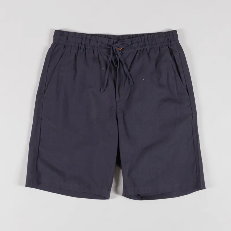 Anerkjendt Aklt James Cotton Linen ELA Shorts Dark Grey