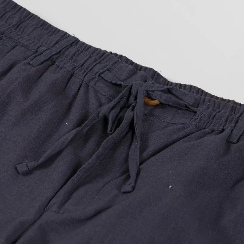 Anerkjendt Aklt James Cotton Linen ELA Shorts Dark Grey-5