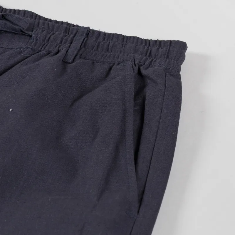 Anerkjendt Aklt James Cotton Linen ELA Shorts Dark Grey-6