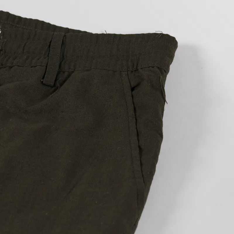 Anerkjendt Akjan Cotton Linen ELA Pants Forest Night-7