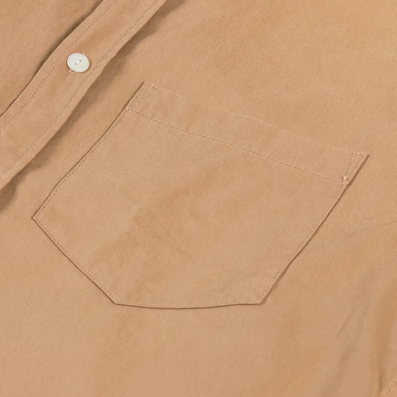 Anerkjendt Akkonrad Long Sleeve Twill Shirt Tigers Eye-6