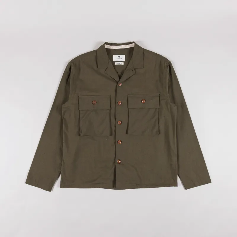 Anerkjendt Akotto Cotton Linen Overshirt Cub
